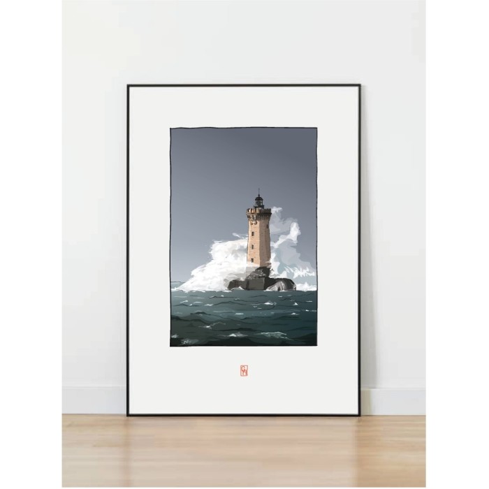 Illustration du Phare du Four, Pointe du Raz