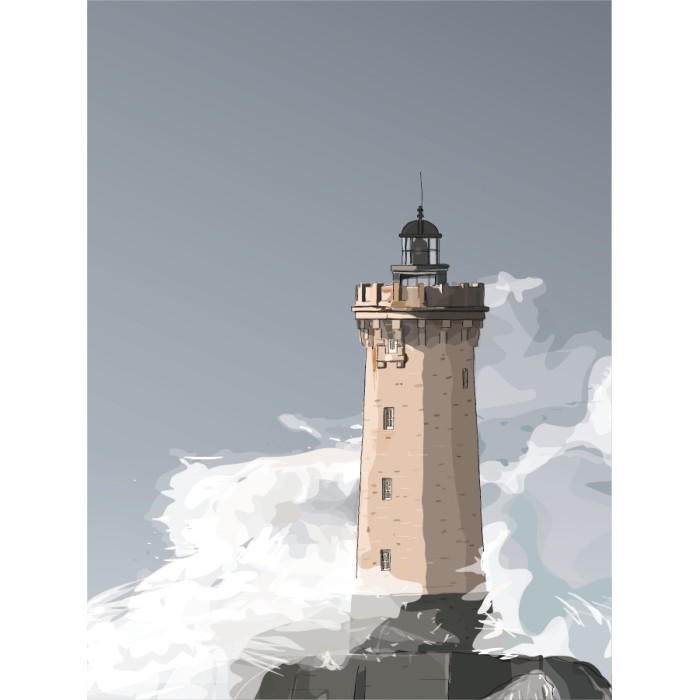 Illustration du Phare du Four, Pointe du Raz