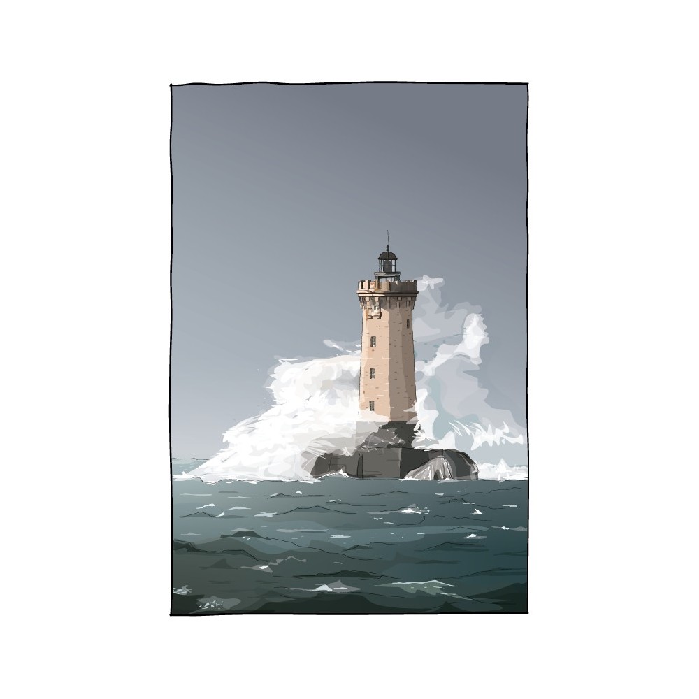 Illustration du Phare du Four, Pointe du Raz