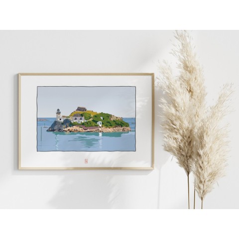 Illustration de l'île Louët, baie de Carantec 2